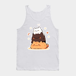 Stacked cats Tank Top